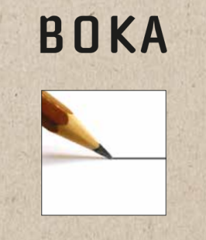 Bokas forside som viser en blyant som lager en strek på pairet.