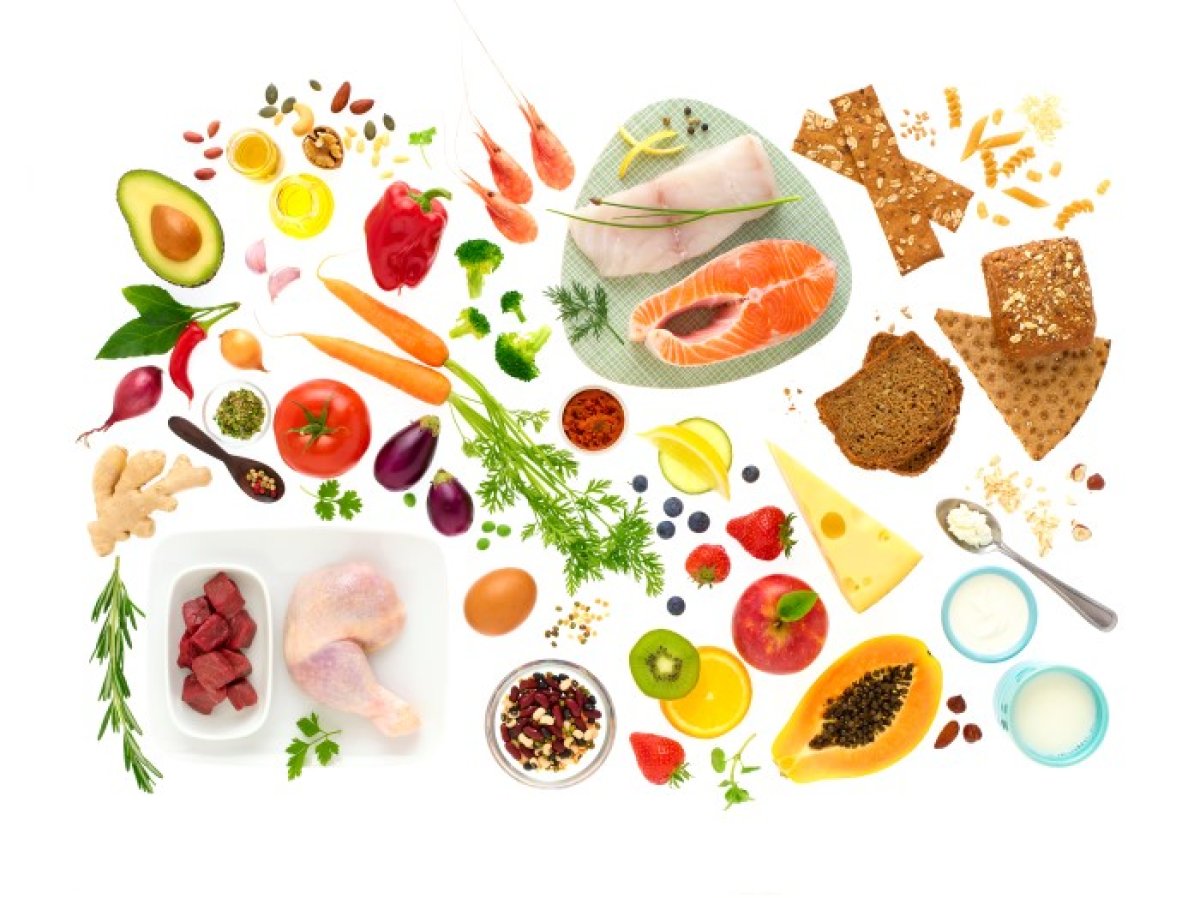 Ulike matvarer som er sunne