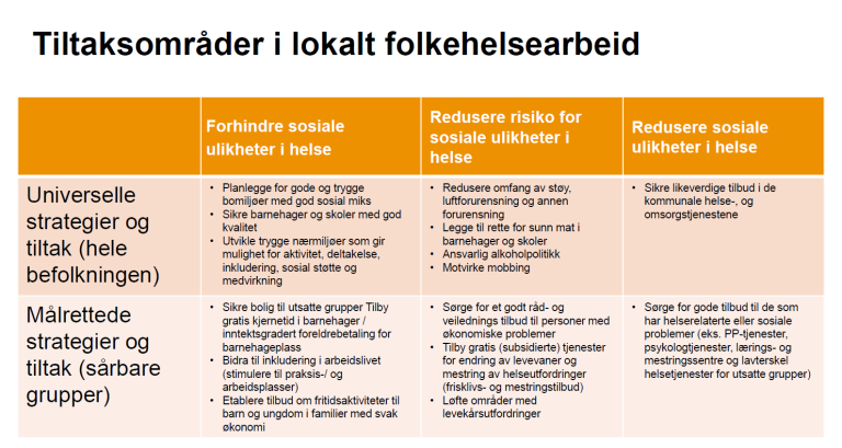 Tiltaksområder folkehelsearbeid (2)